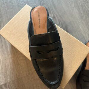 Lucky Brand Leather Mules - Black - LP-Esila - Summer Haze - Size 9.5